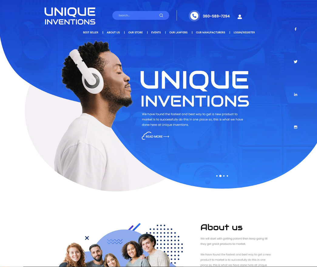 Innovative Products Website Design