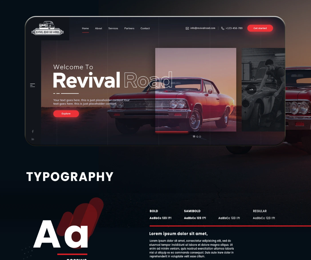 Revival Road Website Design