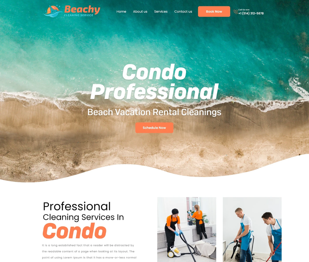 Cleaning Service Website Design