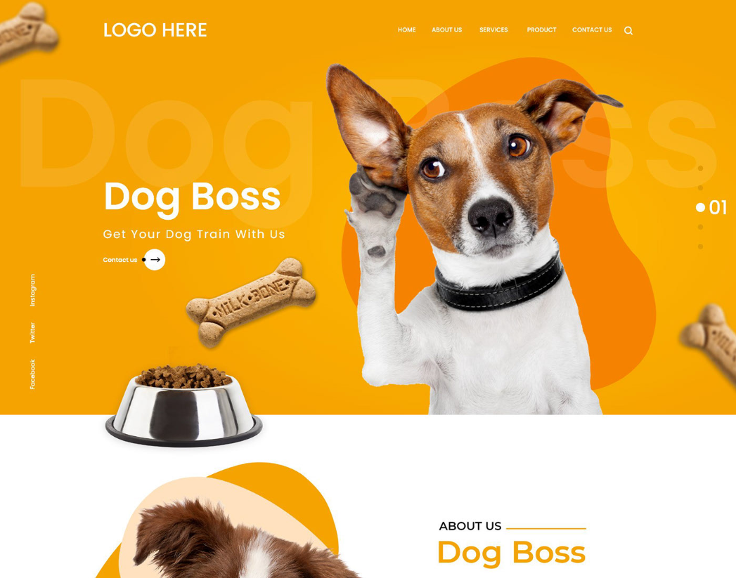 dog web design