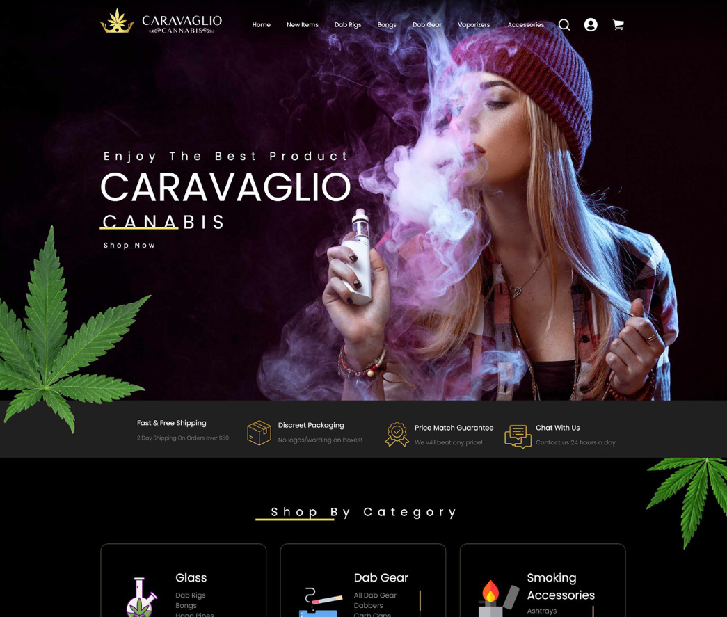 Caravaglio Brand Website Design